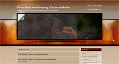 Desktop Screenshot of elkine-seniorenbetreuung.de