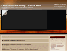 Tablet Screenshot of elkine-seniorenbetreuung.de